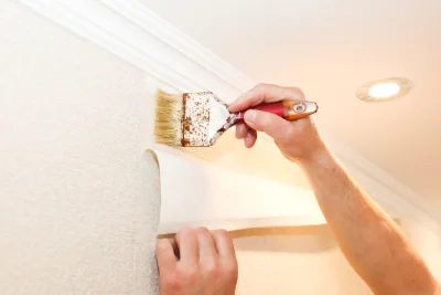 Pose de papier peint à Ménil-de-Senones — revêtements muraux et toiles de verre